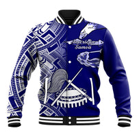 Personalised American Samoa Baseball Jacket July 4 Independence Day LT14 Unisex Blue - Polynesian Pride