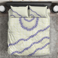 Hawaii Honohono Palaka Motifs Bedding Set Hawaiian Orchid Lei