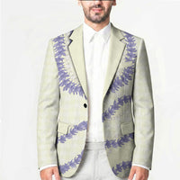 Hawaii Honohono Palaka Motifs Blazer Hawaiian Orchid Lei