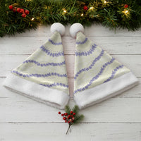 Hawaii Honohono Palaka Motifs Christmas Santa Hat Hawaiian Orchid Lei