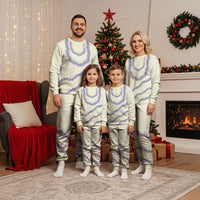 Hawaii Honohono Palaka Motifs Christmas Pajama Set Hawaiian Orchid Lei