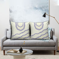 Hawaii Honohono Palaka Motifs Pillow Cover Hawaiian Orchid Lei