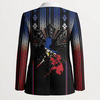 Mabuhay Philippines Festival Blazer Filipino Map Sampaguita Igorot Pattern LT14 - Polynesian Pride