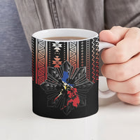 Mabuhay Philippines Festival Ceramic Mug Filipino Map Sampaguita Igorot Pattern LT14 - Polynesian Pride