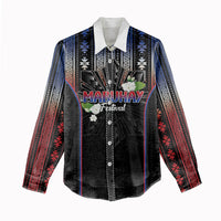 Mabuhay Philippines Festival Women Casual Shirt Filipino Map Sampaguita Igorot Pattern LT14 - Polynesian Pride