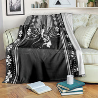 Mabuhay Philippines Festival Blanket Filipino Map Black White Igorot Pattern LT14 Black - Polynesian Pride