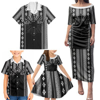 Mabuhay Philippines Festival Family Matching Puletasi and Hawaiian Shirt Filipino Map Black White Igorot Pattern LT14 - Polynesian Pride