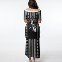 Mabuhay Philippines Festival Puletasi Filipino Map Black White Igorot Pattern LT14 - Polynesian Pride