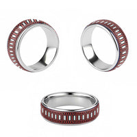 New Zealand Rauponga Whakarare Kowhaiwhai Motif Classic Ring - Polynesian Pride