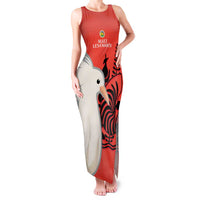 Custom Nouvelle-Caledonie Football Family Matching Tank Maxi Dress and Hawaiian Shirt Allez Les Cagous Simple Style LT14 Mom's Dress Red - Polynesian Pride