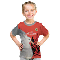 Custom Nouvelle-Caledonie Football Kid T Shirt Allez Les Cagous Simple Style