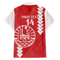 Custom Tahiti Football Family Matching Short Sleeve Bodycon Dress and Hawaiian Shirt Go Toa Aito LT14 - Polynesian Pride