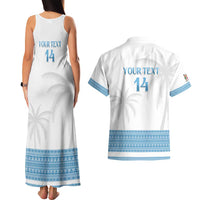 Custom Fiji Tapa Football Couples Matching Tank Maxi Dress and Hawaiian Shirt Go Bula Boy! LT14 - Polynesian Pride