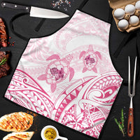 Pink White Polynesia Floral Sea Turtle Apron - Polynesian Pride