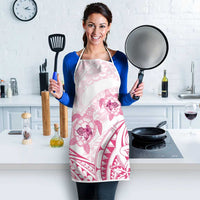 Pink White Polynesia Floral Sea Turtle Apron - Polynesian Pride
