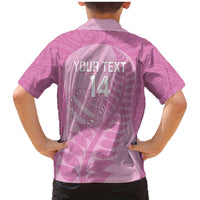 Custom New Zealand Silver Fern Rugby 2025 Family Matching Mermaid Dress and Hawaiian Shirt All Black Aotearoa Maori Pink LT14 - Polynesian Pride