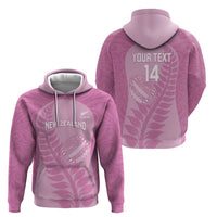 Custom New Zealand Silver Fern Rugby 2025 Hoodie All Black Aotearoa Maori Pink LT14 - Polynesian Pride