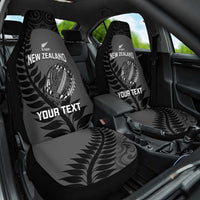 Custom New Zealand Silver Fern Rugby 2025 Car Seat Cover Go Champions Aotearoa Maori Black LT14 One Size Black - Polynesian Pride