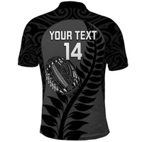 Custom New Zealand Silver Fern Rugby 2025 Polo Shirt Go Champions Aotearoa Maori Black LT14 - Polynesian Pride