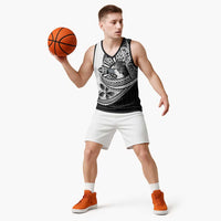 Philippines Eagle Sun Basketball Jersey Filipino Agila Polynesian Tattoo Black Color