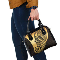 Philippines Eagle Sun Shoulder Handbag Filipino Agila Polynesian Tattoo Gold Color
