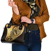 Philippines Eagle Sun Shoulder Handbag Filipino Agila Polynesian Tattoo Gold Color