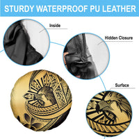Philippines Eagle Sun Spare Tire Cover Filipino Agila Polynesian Tattoo Gold Color