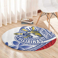 Philippines Eagle Sun Round Carpet Filipino Agila Polynesian Tattoo Flag Color