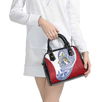 Philippines Eagle Sun Shoulder Handbag Filipino Agila Polynesian Tattoo Flag Color
