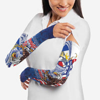 Filipino American History Month Arm Sleeves Philippines Agila USA Eagle Mix Flag