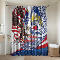 Filipino American History Month Bathroom Set Philippines Agila USA Eagle Mix Flag