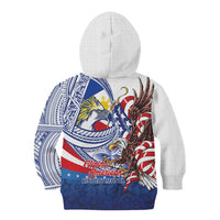 Filipino American History Month Kid Hoodie Philippines Agila USA Eagle Mix Flag