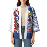 Filipino American History Month Kimono Philippines Agila USA Eagle Mix Flag