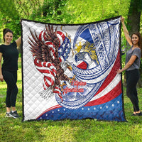 Filipino American History Month Quilt Philippines Agila USA Eagle Mix Flag LT14 - Polynesian Pride