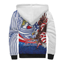 Filipino American History Month Sherpa Hoodie Philippines Agila USA Eagle Mix Flag