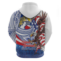 Filipino American History Month Zip Hoodie Philippines Agila USA Eagle Mix Flag