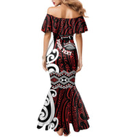 Personalised Aotearoa Bulldog Mermaid Dress New Zealand Maori Taniko Art LT14 - Polynesian Pride