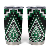 Green Aotearoa Taniko Poutama Patikitiki Tumbler Cup LT14 Green - Polynesian Pride
