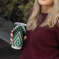 Green Aotearoa Taniko Poutama Patikitiki Tumbler Cup LT14 - Polynesian Pride