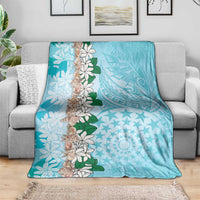 Cook Islands Tiare Maori With Conch Shell Blanket Pasifika Fest Polynesian Tattoo Turquoise