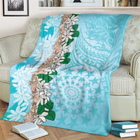 Cook Islands Tiare Maori With Conch Shell Blanket Pasifika Fest Polynesian Tattoo Turquoise