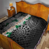Cook Islands Tiare Maori With Conch Shell Quilt Pasifika Fest Polynesian Tattoo Black