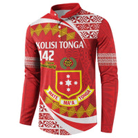 Personalised Kolisi Tonga College Atele Button Sweatshirt Mate Maa Tonga 142 Years Anniversary