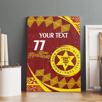 Personalised Tonga High School Canvas Wall Art Happy 77 Years Anniversary