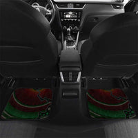 Long God Yumi Stanap Vanuatu Car Mats Tropical Flowers Aboriginal Pattern