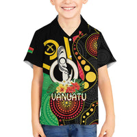 Tamtam Drum Vanuatu Hawaiian Shirt Boar Tusk Aboriginal Flag Style