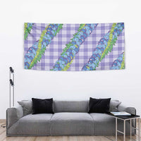 Hawaii Jade Vine Lei Tapestry Aloha Palaka Motif - Purple LT14 - Polynesian Pride