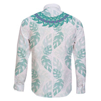 Jade Vine Lei Hawaii Family Matching Short Sleeve Bodycon Dress and Hawaiian Shirt Aloha Seamless Tropical Leaves LT14 - Polynesian Pride