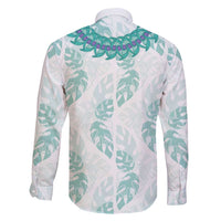 Jade Vine Lei Hawaii Family Matching Summer Maxi Dress and Hawaiian Shirt Aloha Seamless Tropical Leaves LT14 - Polynesian Pride
