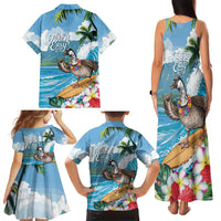Aloha Hawaii Shaka Nene Goose Family Matching Tank Maxi Dress and Hawaiian Shirt Surfing Take It Easy LT14 - Polynesian Pride